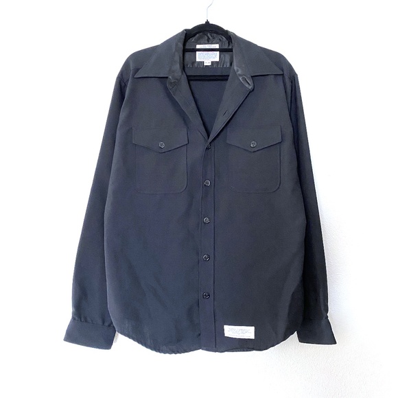 Authentic U.S. NAVY Official Uniform Size 16.5 - 36 Long Sleeve Button Up Shirt - Picture 1 of 11